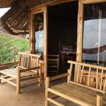 View Point bungalow at Dorze Lodge with mountain panorama